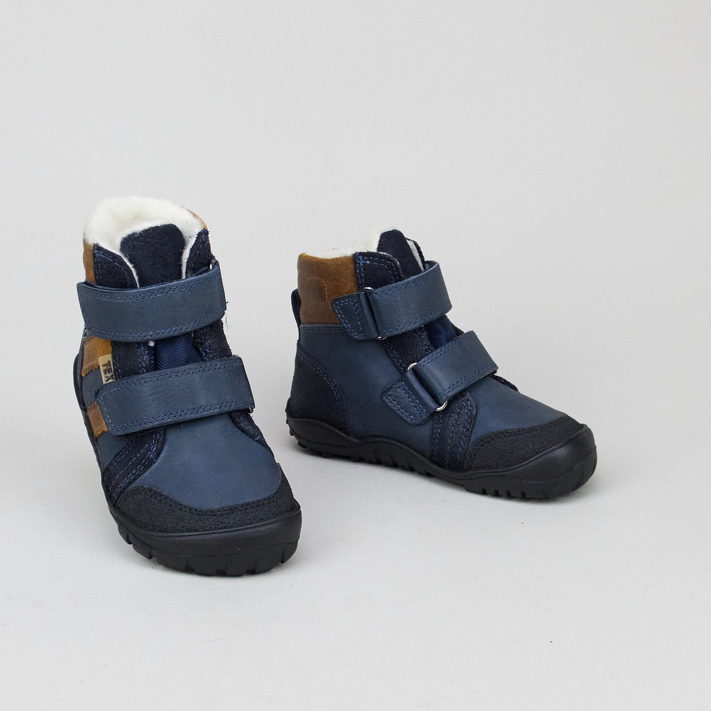 Koel K4KIDS | BAREFOOT Milo 2.0 Hydro WP Tex 101 - Navy/Cognac