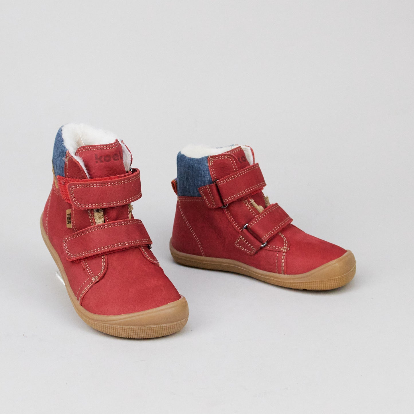 Koel K4KIDS | BAREFOOT Dean Tex Wool 200 - Red