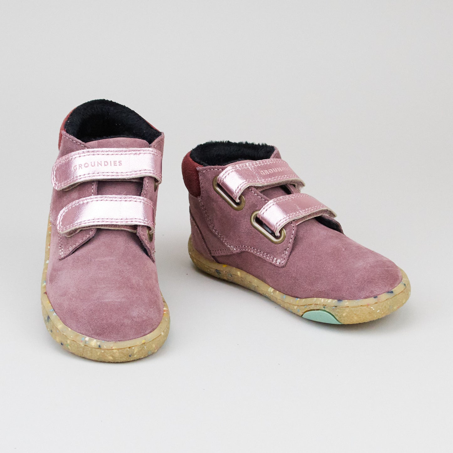 Groundies NANOUK PINK METALLIC Kids Barefoot Fit