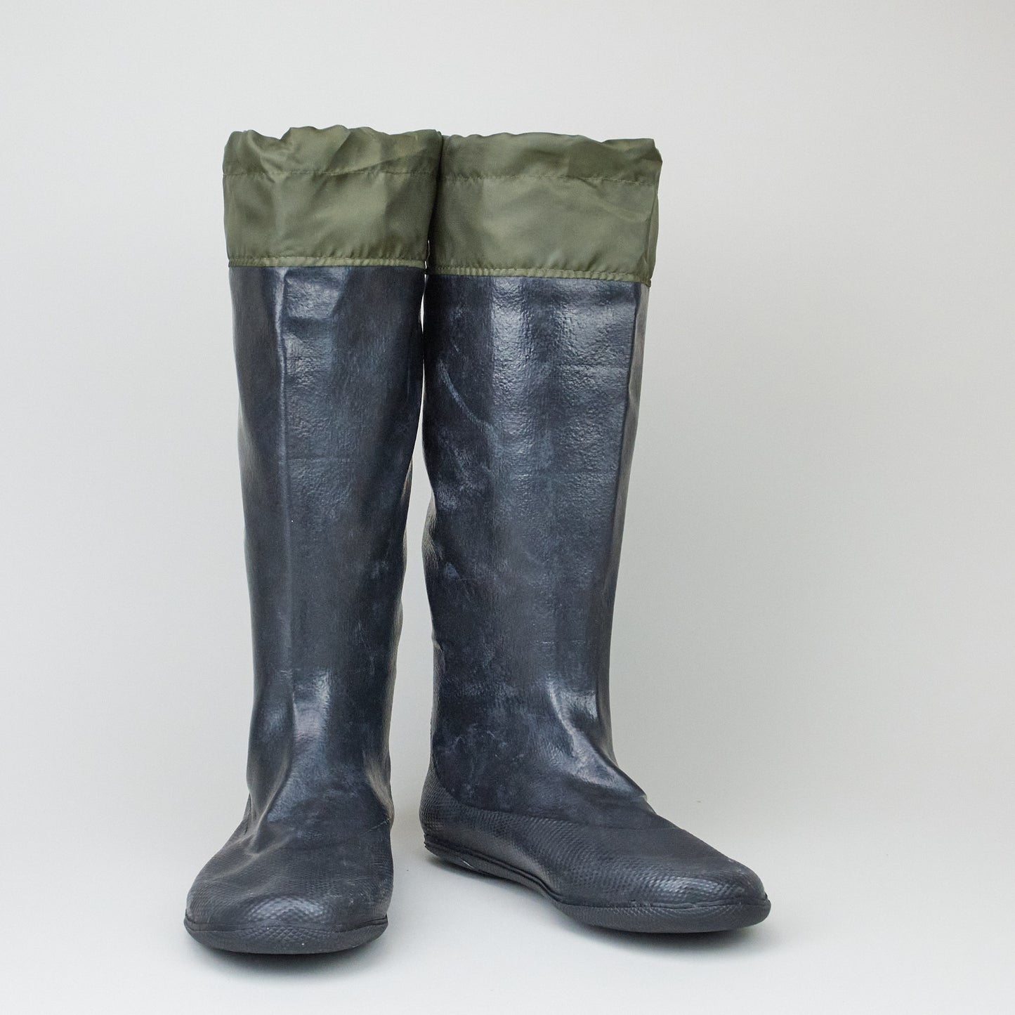 Pokeboo Regen‑Barfußstiefel 374 Black/Green cuff