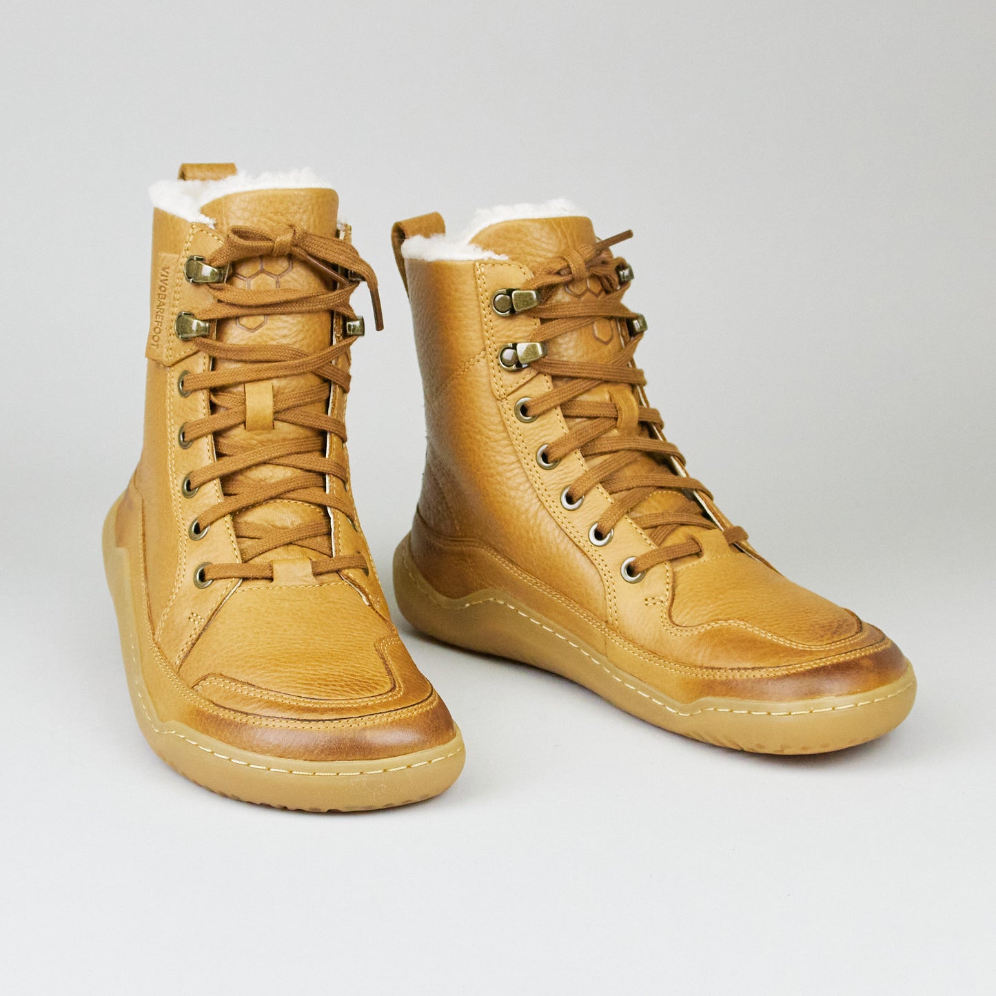 Vivobarefoot GOBI BOOT WARMLINED L LIGHT TAN LEATHER
