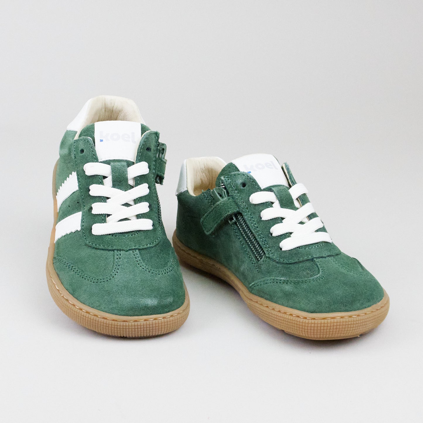 Koel K4KIDS | BAREFOOT Declan Suede 350 - Green