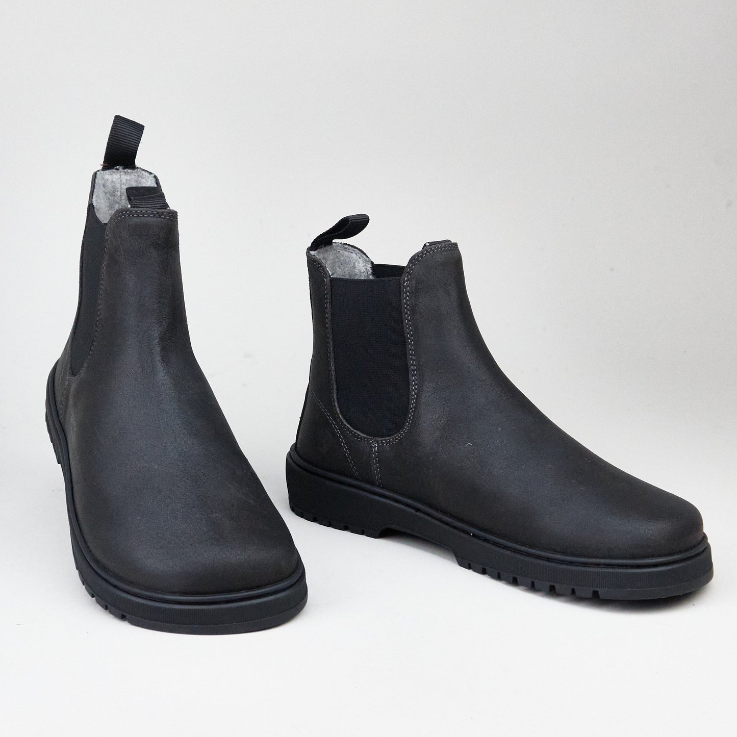 Koel Worker Gavien Suede Felt - 400 - Dark Grey Chelsea style BAREFOOT