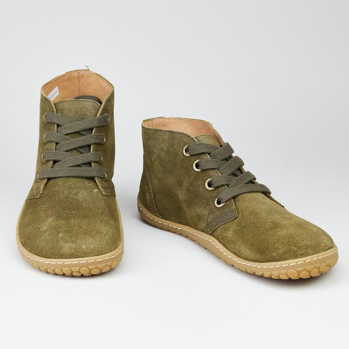 Grand Step Shoes PAT-BAREFOOT SUEDE olive Stiefeletten