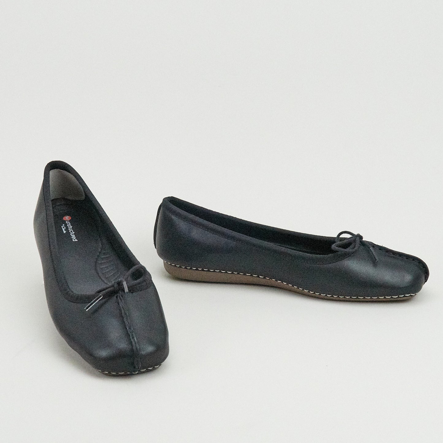 Clarks Freckle Ice Black Leather
