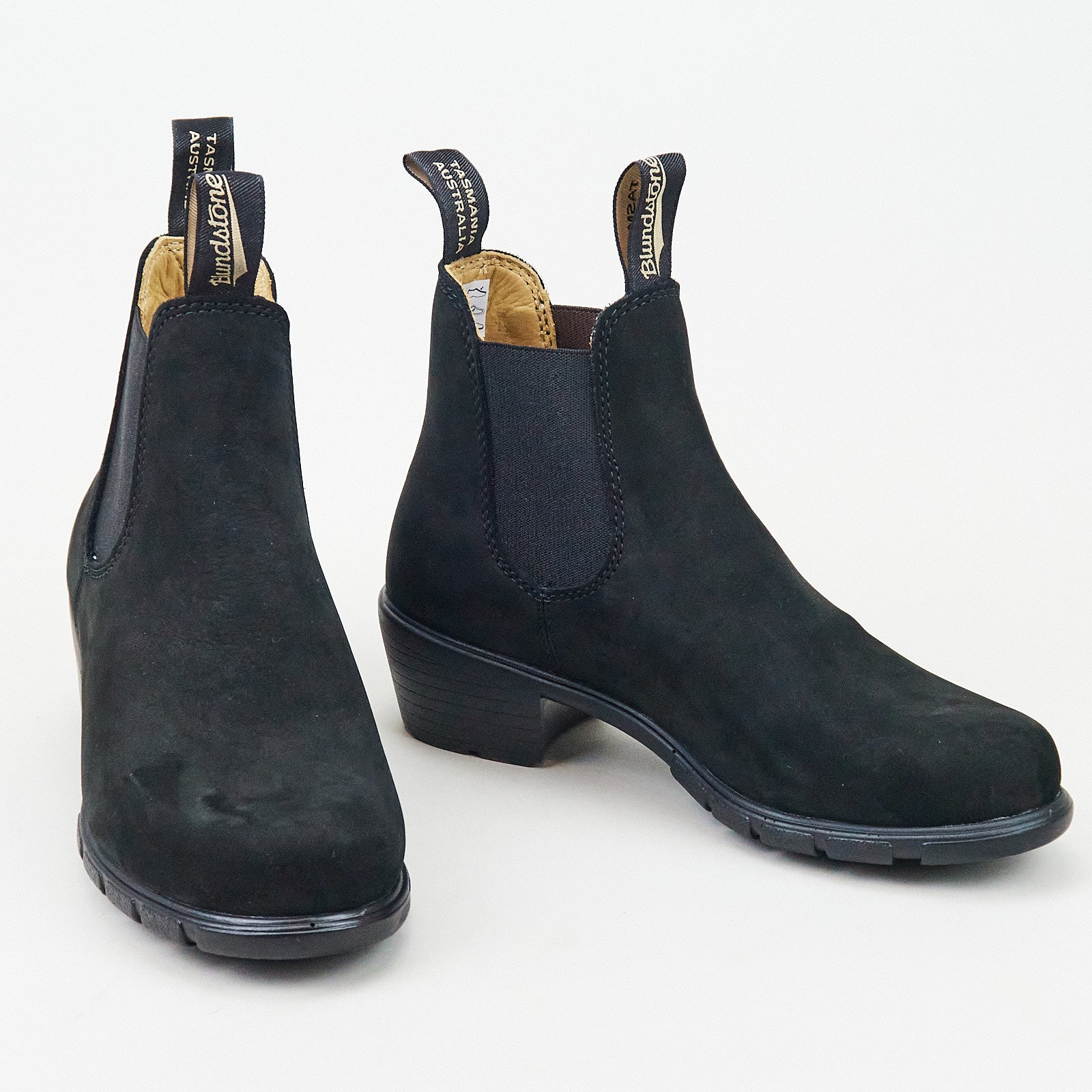 Blundstone 1960 Heeled Black Nubuck Leather UK 4