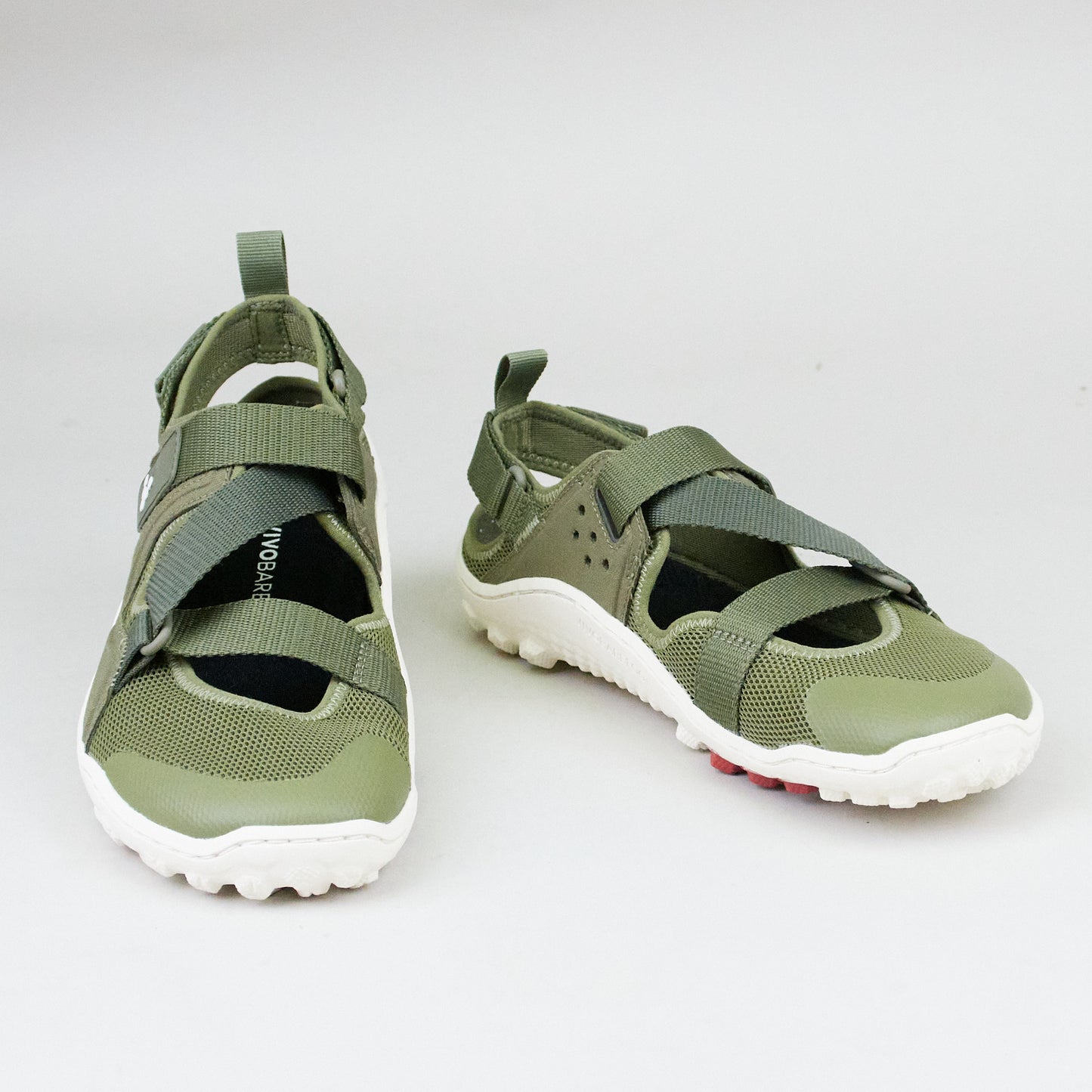 Vivobarefoot TRACKER SANDAL L OLIVE TEXTILE