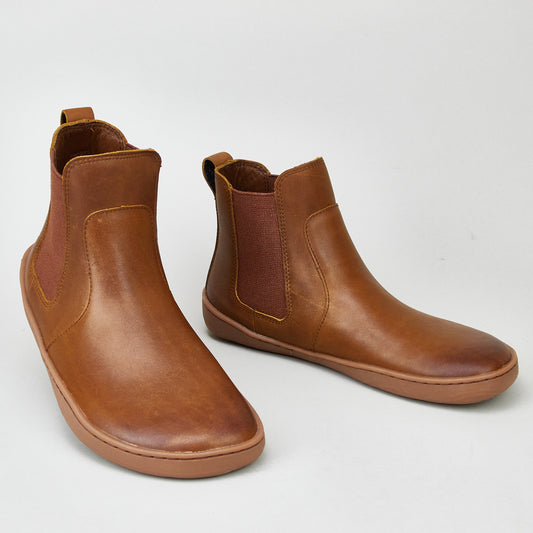 Vivobarefoot SENSUS CHELSEA WOMENS DARK TAN LEATHER