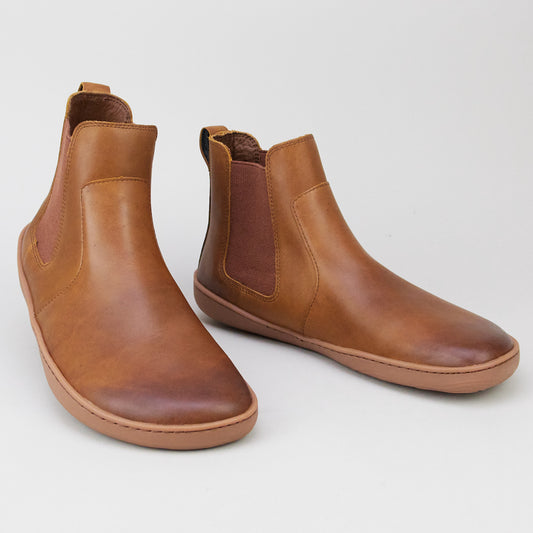 Vivobarefoot SENSUS CHELSEA MENS DARK TAN LEATHER