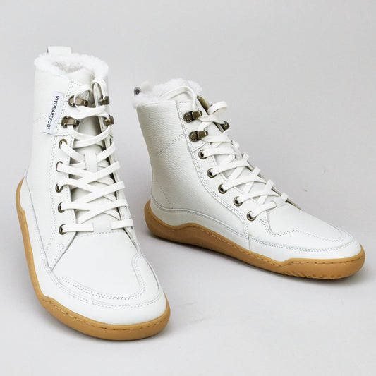 Vivobarefoot GOBI BOOT WARMLINED WOMENS LIMESTONE LEATHER