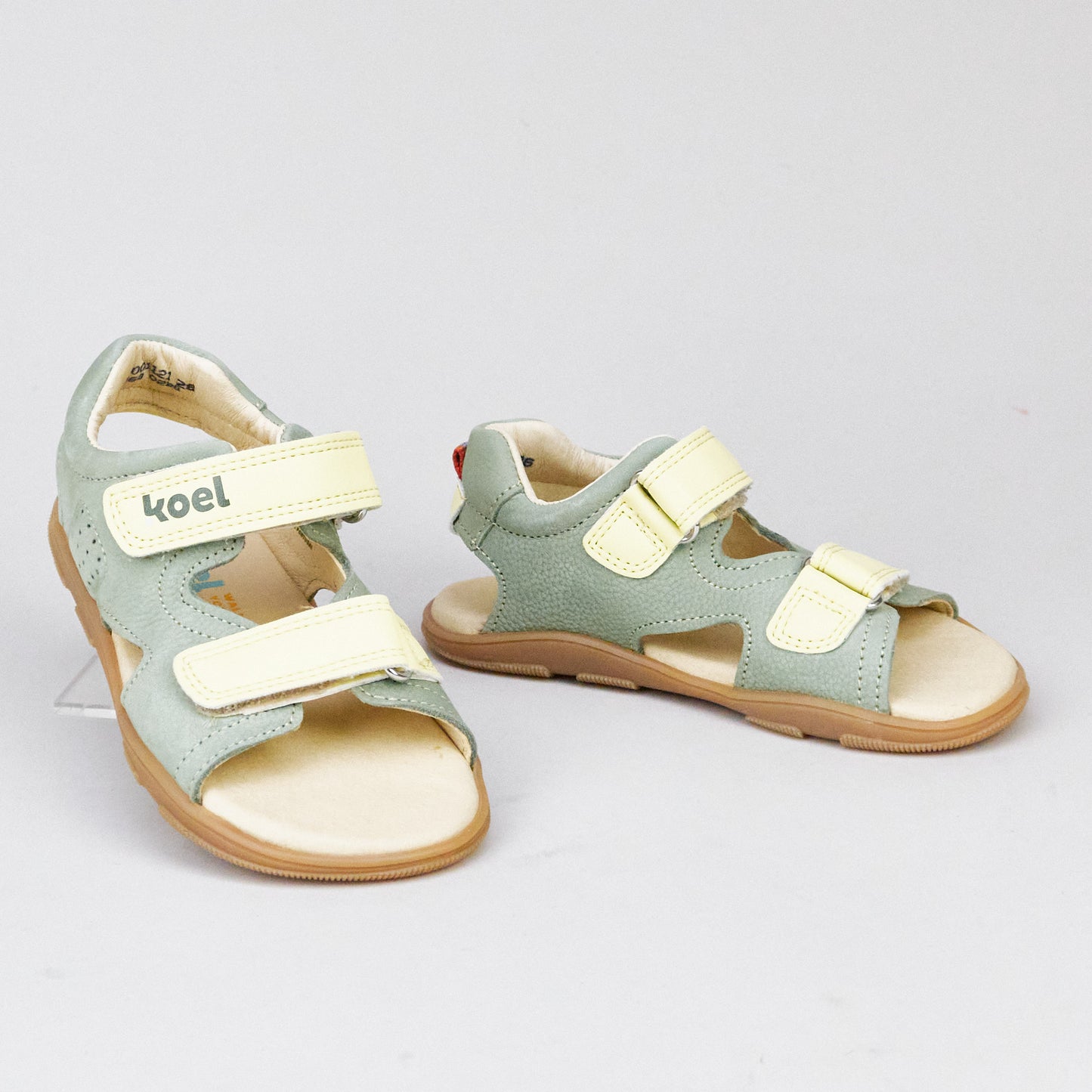 Koel KIDS Ova Leather 360 - Olive Barfuß-Sandalen