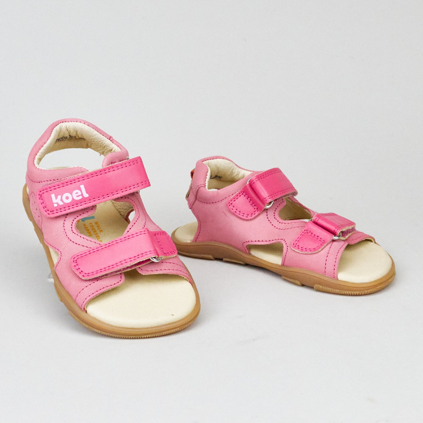 Koel KIDS Ova Leather 610 - Pink Barfuß-Sandalen