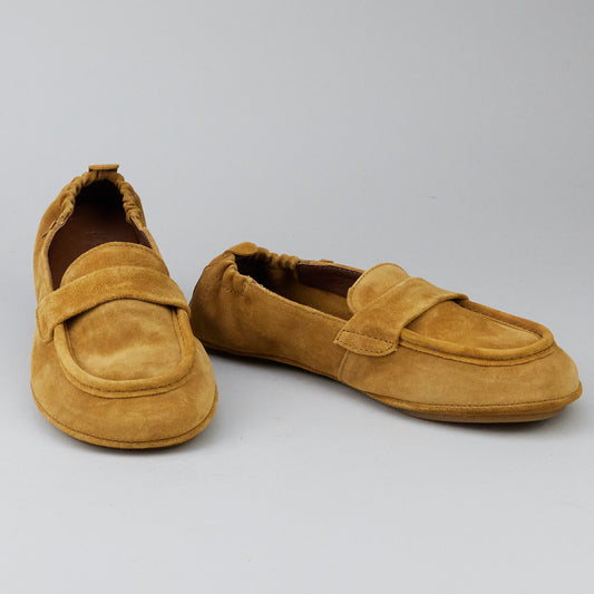 El Naturalista Loafers ESSENCE SILK SUEDE Toffee Barefoot Women Slipper