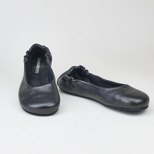 Groundies Sleek BLACK Ballerinas Women