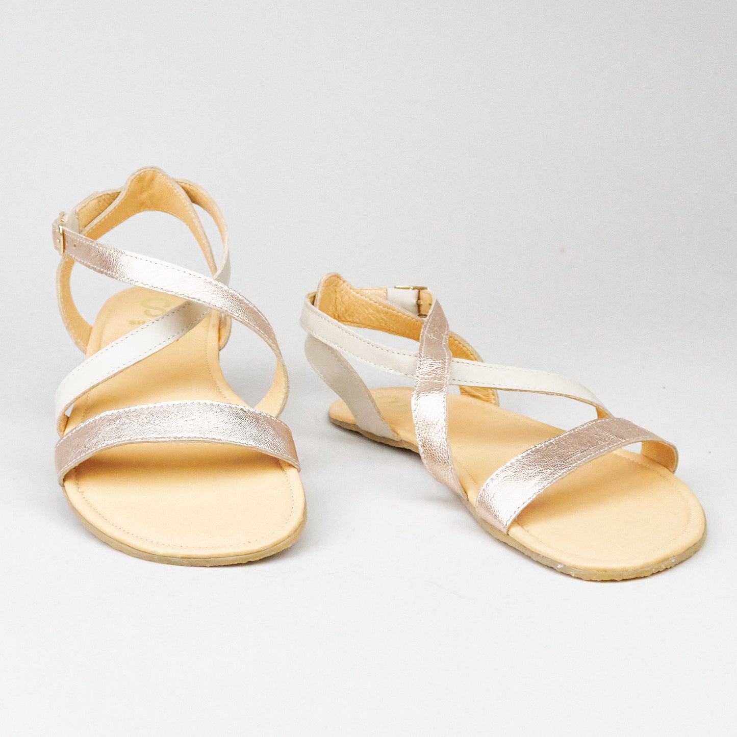 Shapen Calla Leather White Sandalen Barefoot