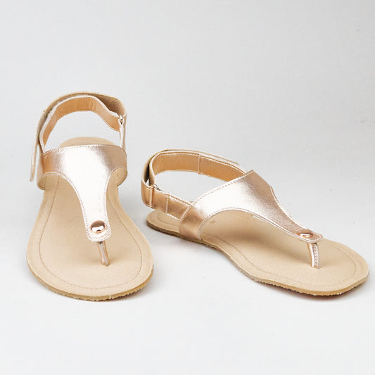 Shapen Nomad ROSE GOLD Leather Sandalen Barefoot
