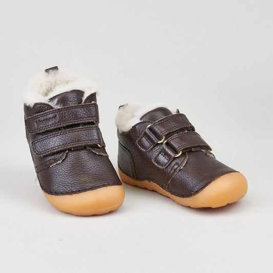 bisgaard Carter LAMB barefoot Dark Brown Barfuß-Winterschuh für Kinder size 21-24 (Kopie)